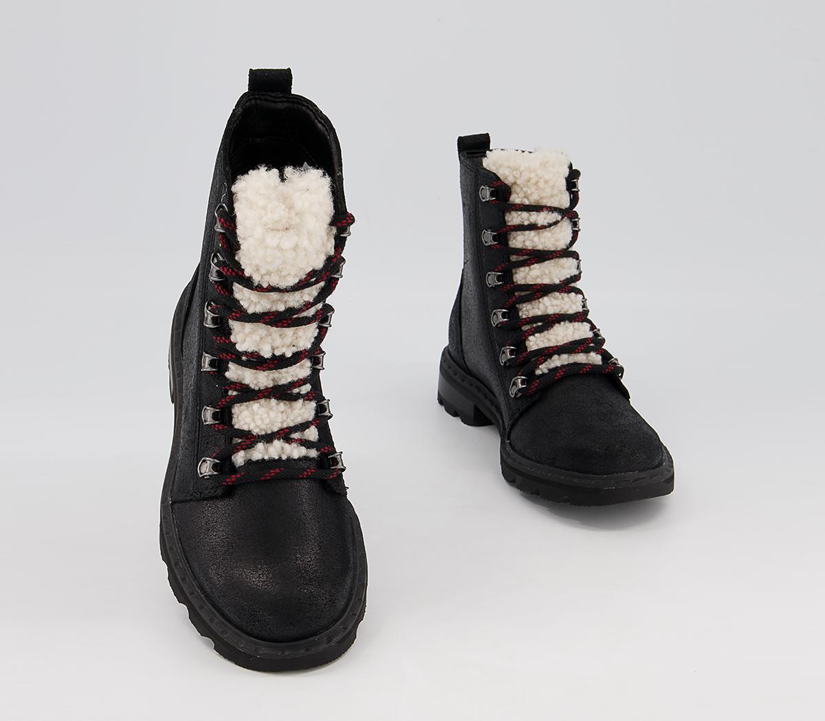 Sorel Lennox Lace Cozy Boots Sorel Lennox Lace Cozy Boots Black