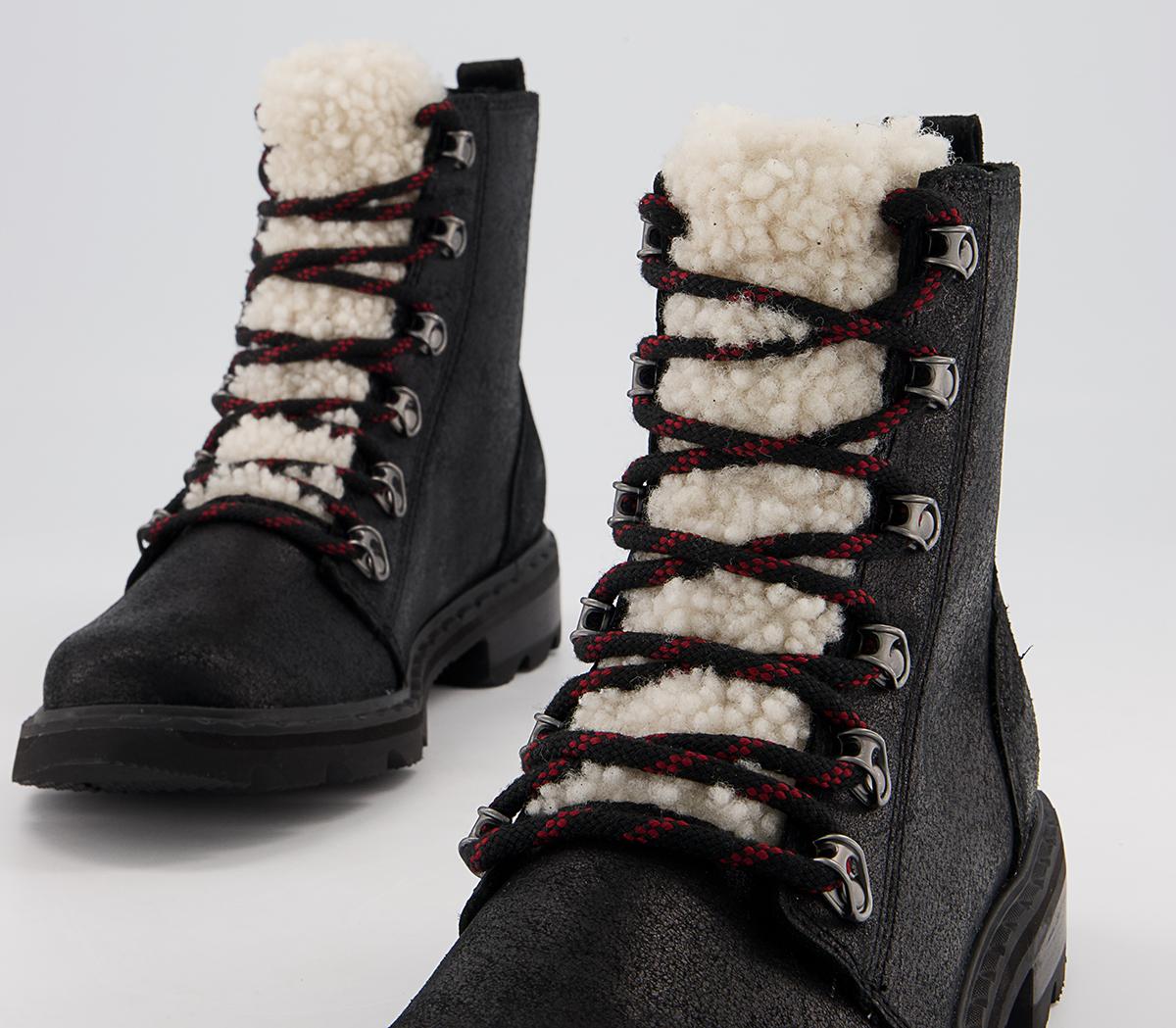 Sorel Lennox Lace Cozy Boots Sorel Lennox Lace Cozy Boots Black