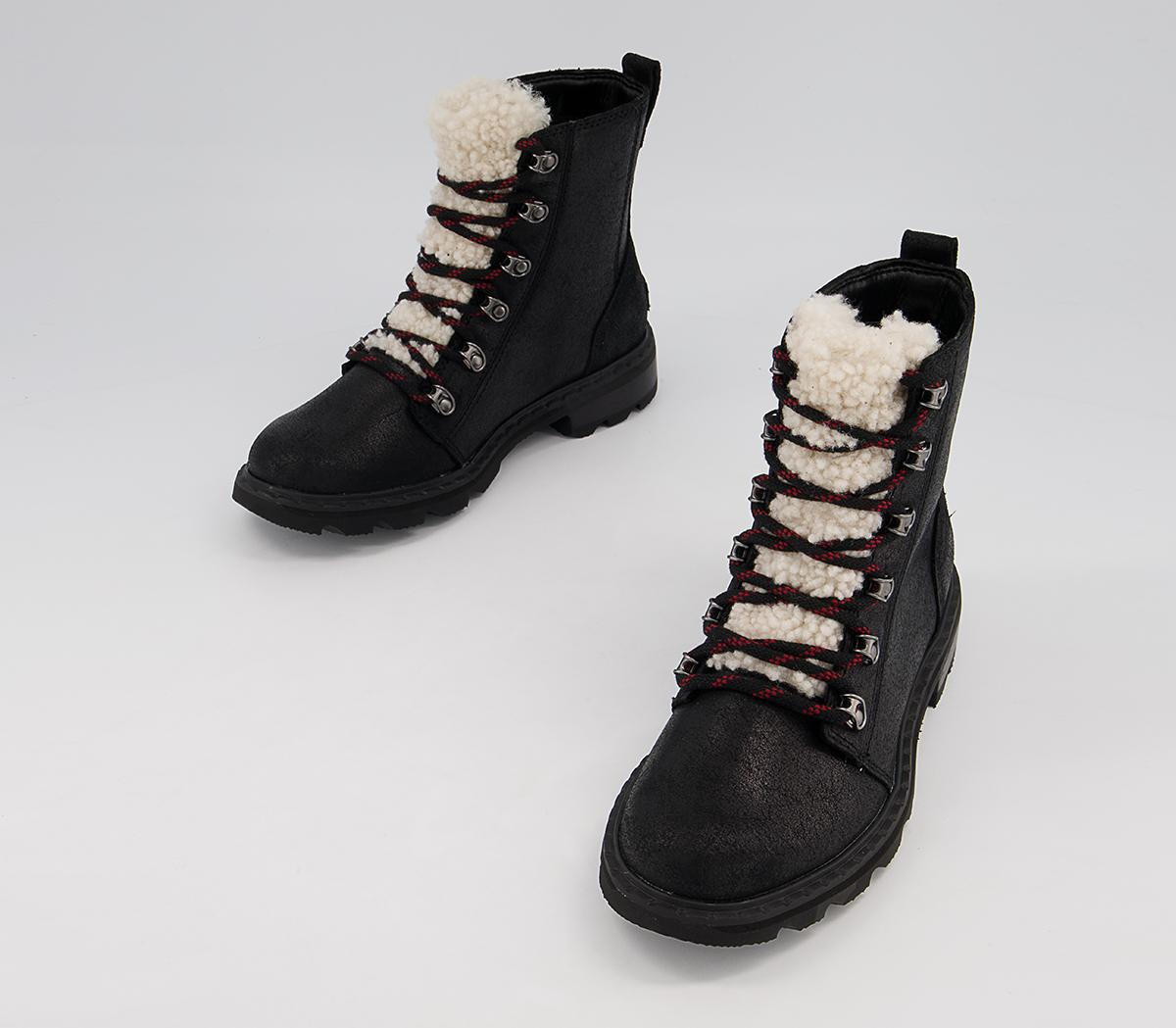 Sorel Lennox Lace Cozy Boots Sorel Lennox Lace Cozy Boots Black