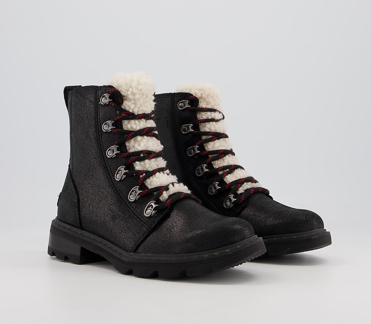 Sorel Lennox Lace Cozy Boots Sorel Lennox Lace Cozy Boots Black