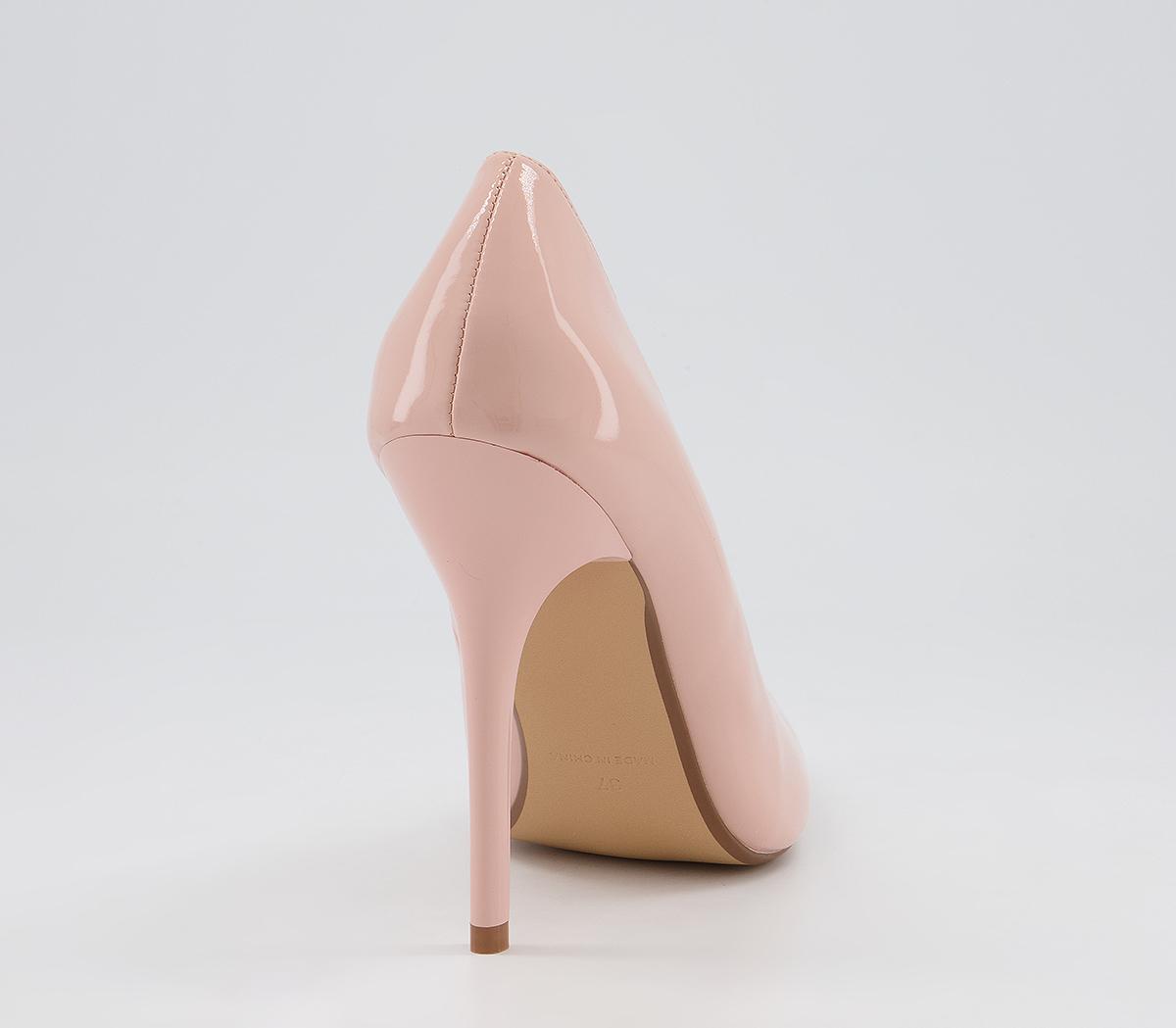 Office Healing Pointed Court High Heels Office Healing Pointed Court High Heels Nude Patent