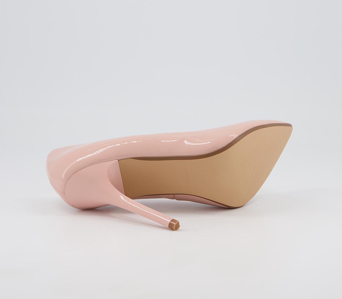 Office Healing Pointed Court High Heels Office Healing Pointed Court High Heels Nude Patent