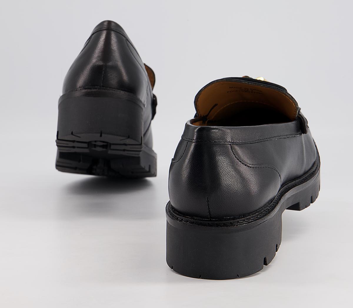 Office Following Fringe Tassel Loafers Office Following Fringe Tassel Loafers Black Leather