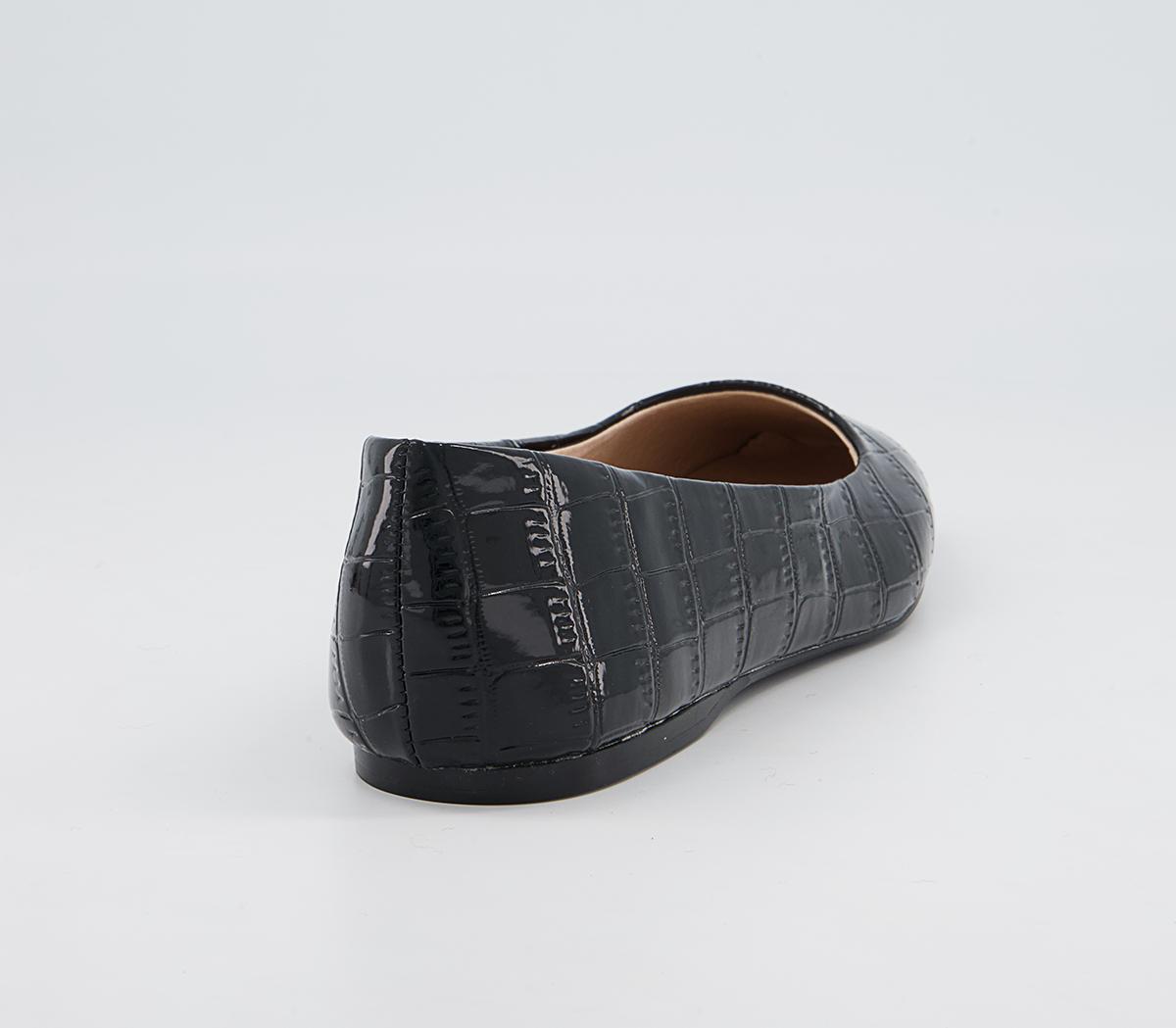 Office Framework Soft Square Toe Pumps Office Framework Soft Square Toe Pumps Black Patent Croc
