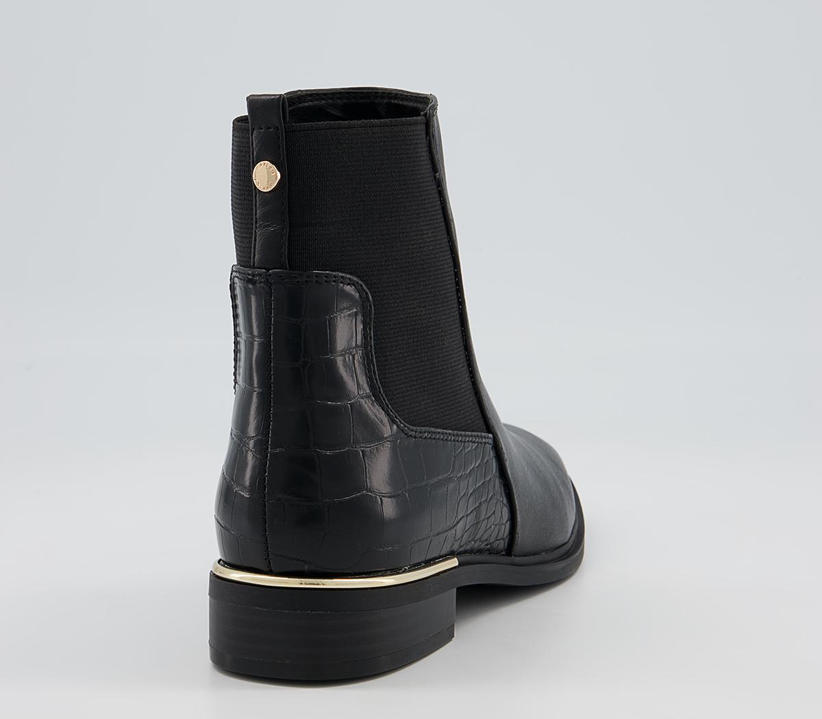Office Anya Metal Clip Chelsea Boots Office Anya Metal Clip Chelsea Boots Black
