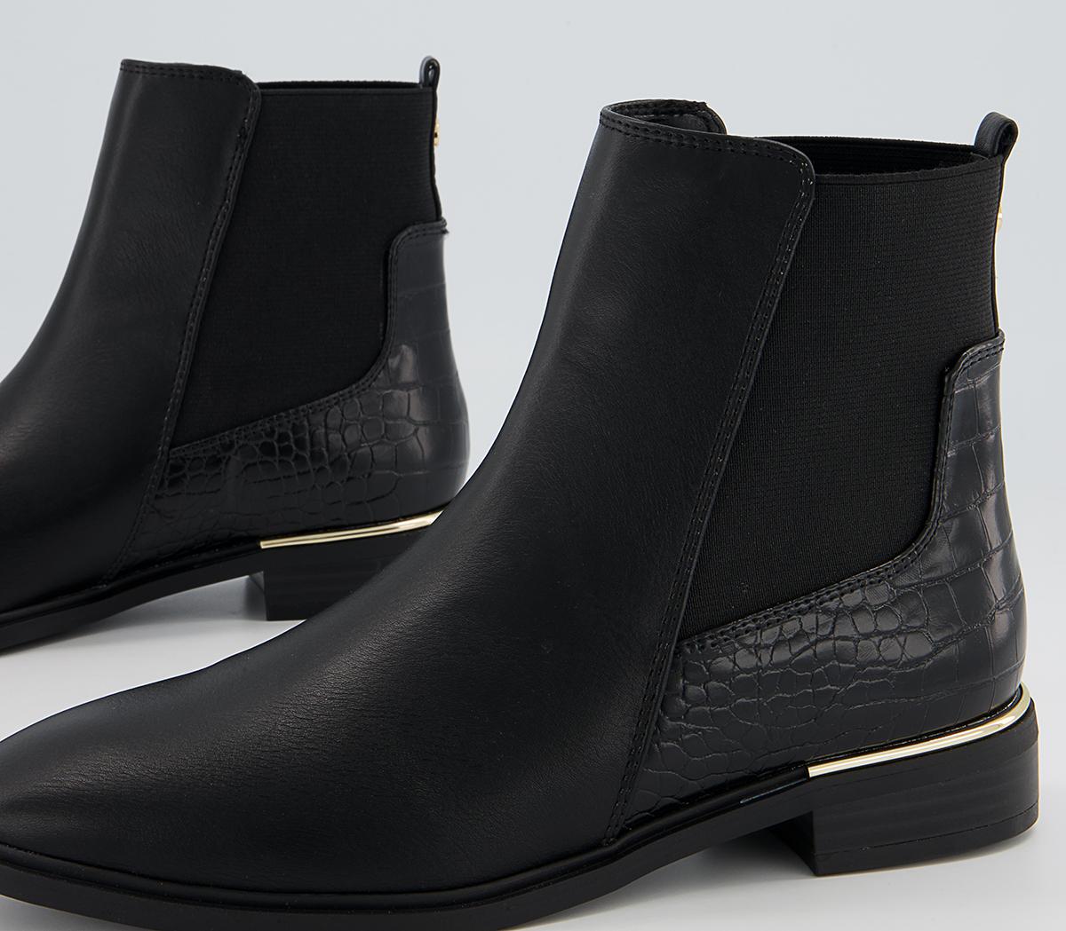 Office Anya Metal Clip Chelsea Boots Office Anya Metal Clip Chelsea Boots Black