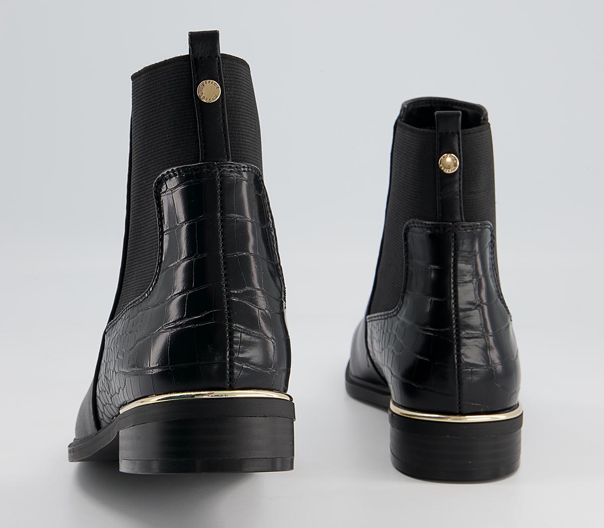 Office Anya Metal Clip Chelsea Boots Office Anya Metal Clip Chelsea Boots Black