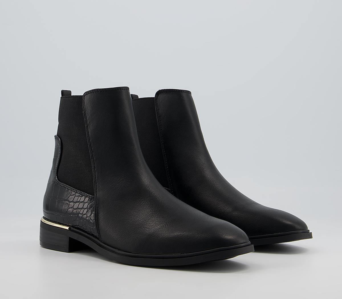 Office Anya Metal Clip Chelsea Boots Office Anya Metal Clip Chelsea Boots Black