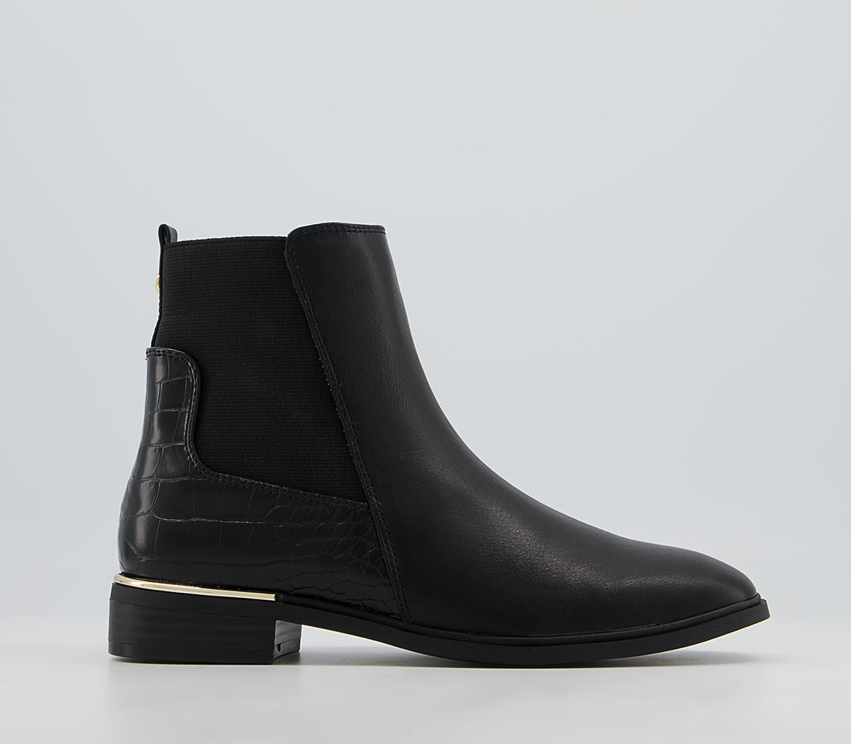 Office Anya Metal Clip Chelsea Boots Office Anya Metal Clip Chelsea Boots Black