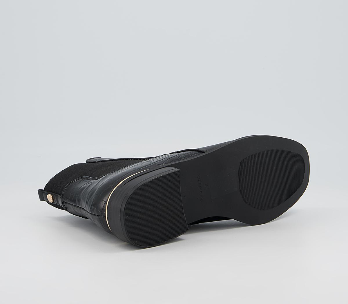 Office Anya Metal Clip Chelsea Boots Office Anya Metal Clip Chelsea Boots Black