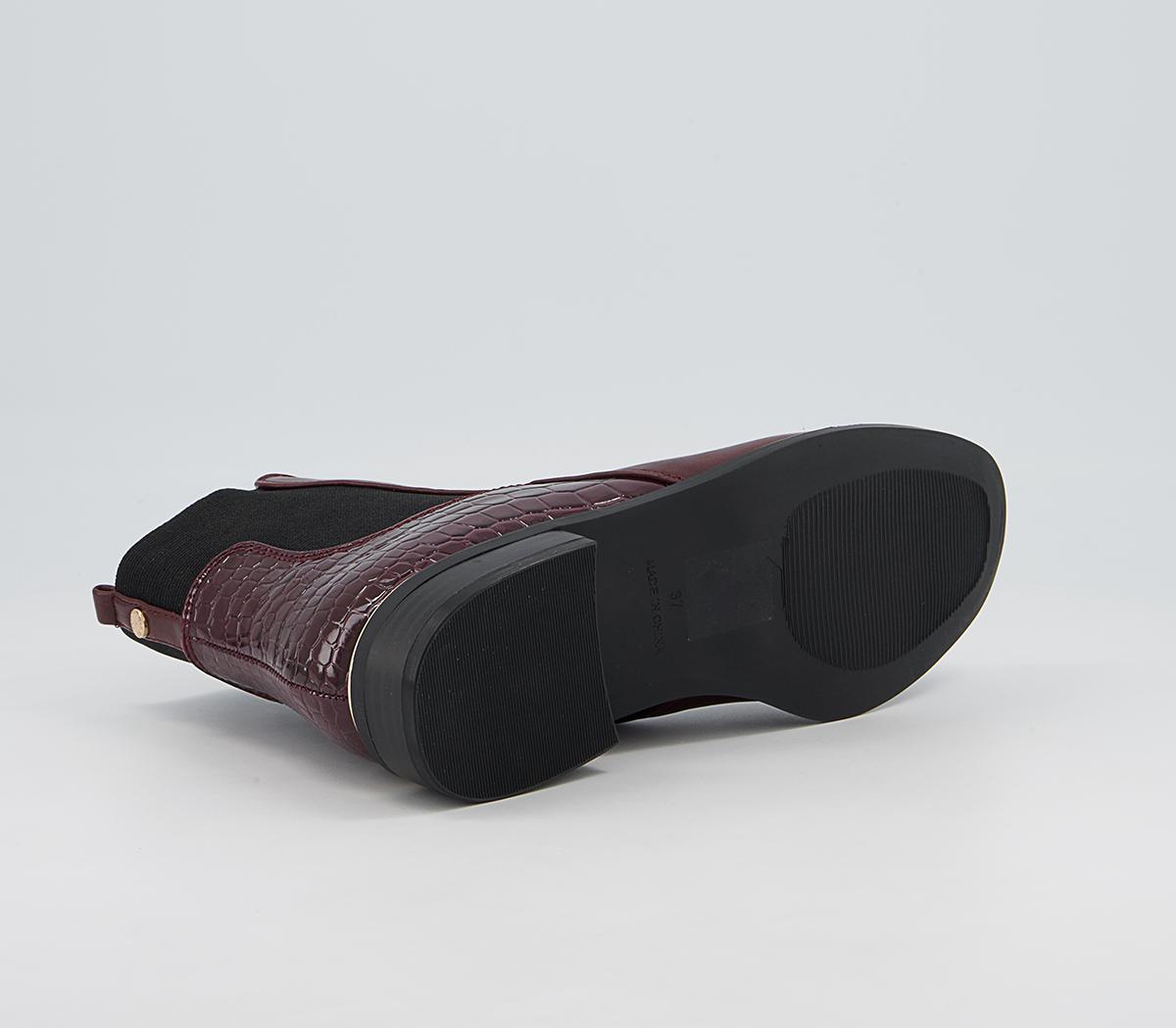Office Anya Metal Clip Chelsea Boots Office Anya Metal Clip Chelsea Boots Oxblood