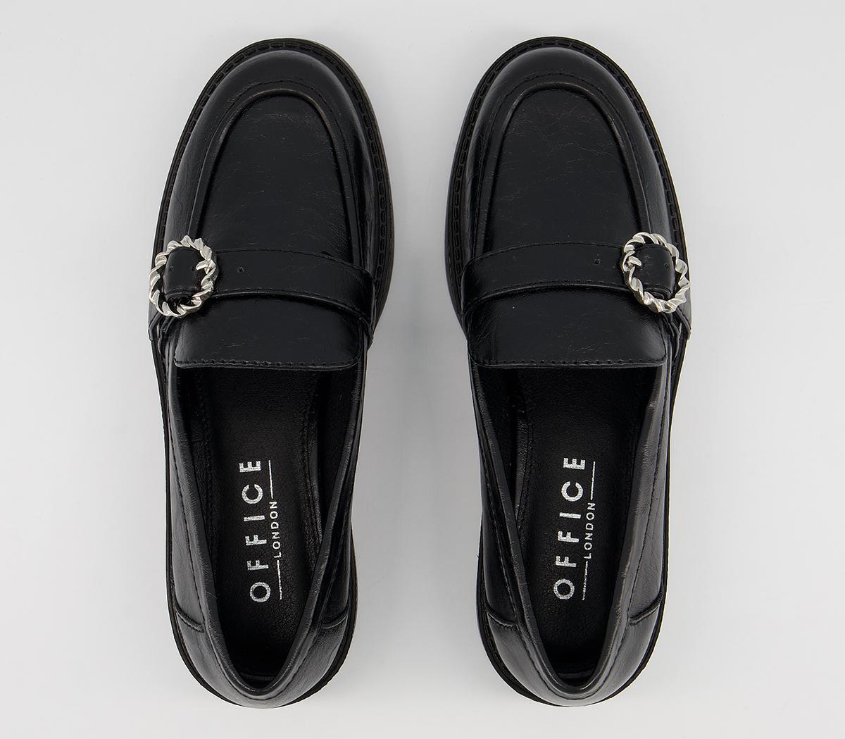 Office Mackay Buckle Detail Chunky Loafers Office Mackay Buckle Detail Chunky Loafers Black