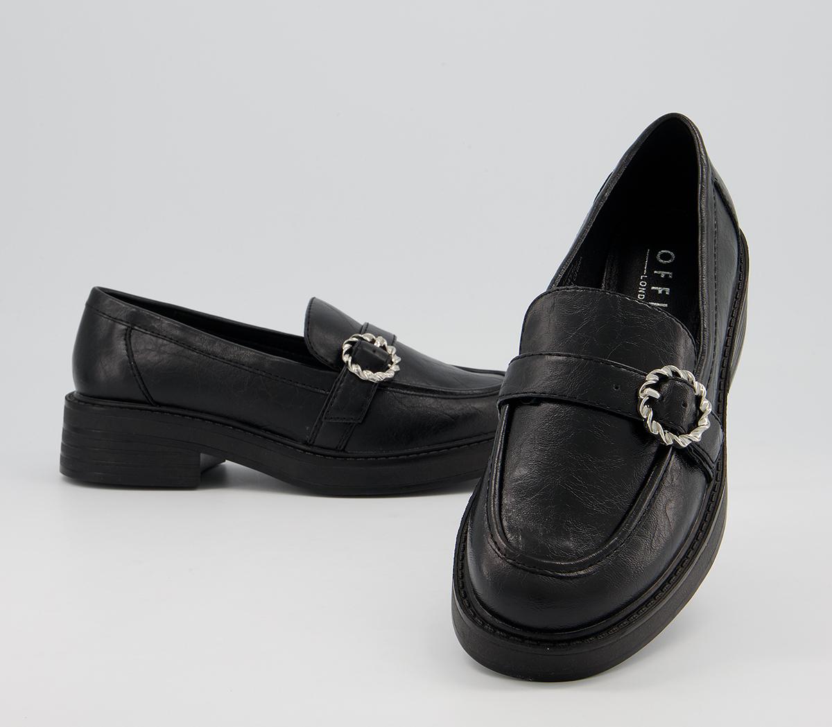 Office Mackay Buckle Detail Chunky Loafers Office Mackay Buckle Detail Chunky Loafers Black