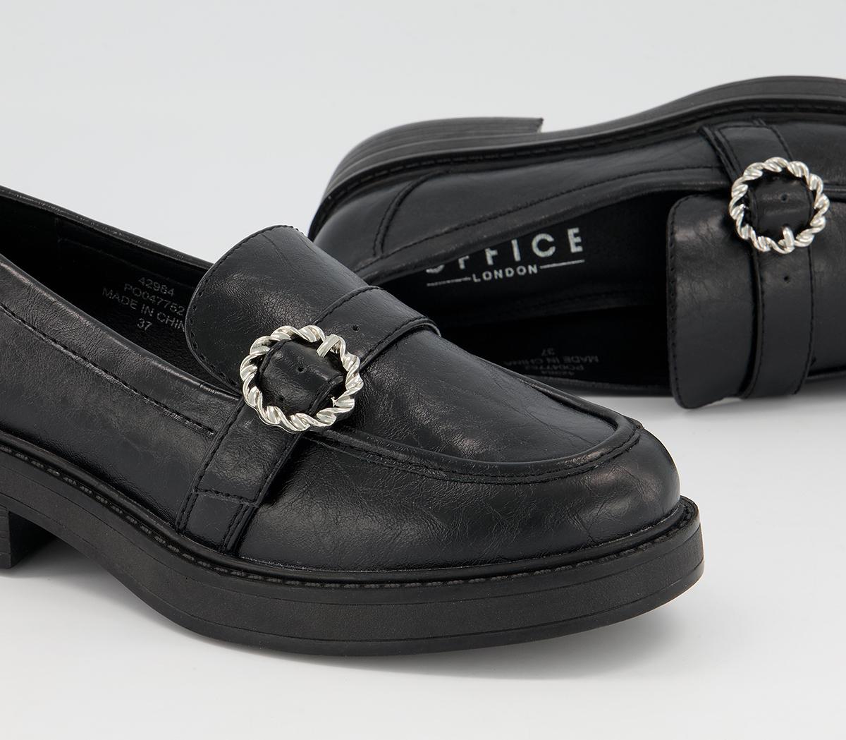 Office Mackay Buckle Detail Chunky Loafers Office Mackay Buckle Detail Chunky Loafers Black