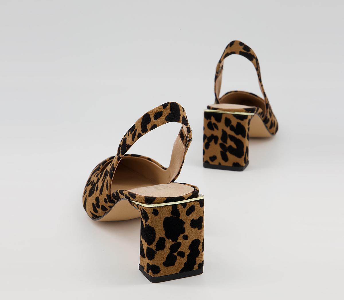 Office Malvern Pointed Toe Court Slingback Heels Office Malvern Pointed Toe Court Slingback Heels Leopard