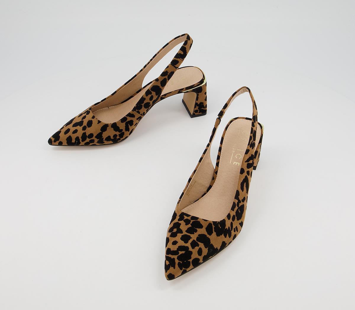Office Malvern Pointed Toe Court Slingback Heels Office Malvern Pointed Toe Court Slingback Heels Leopard