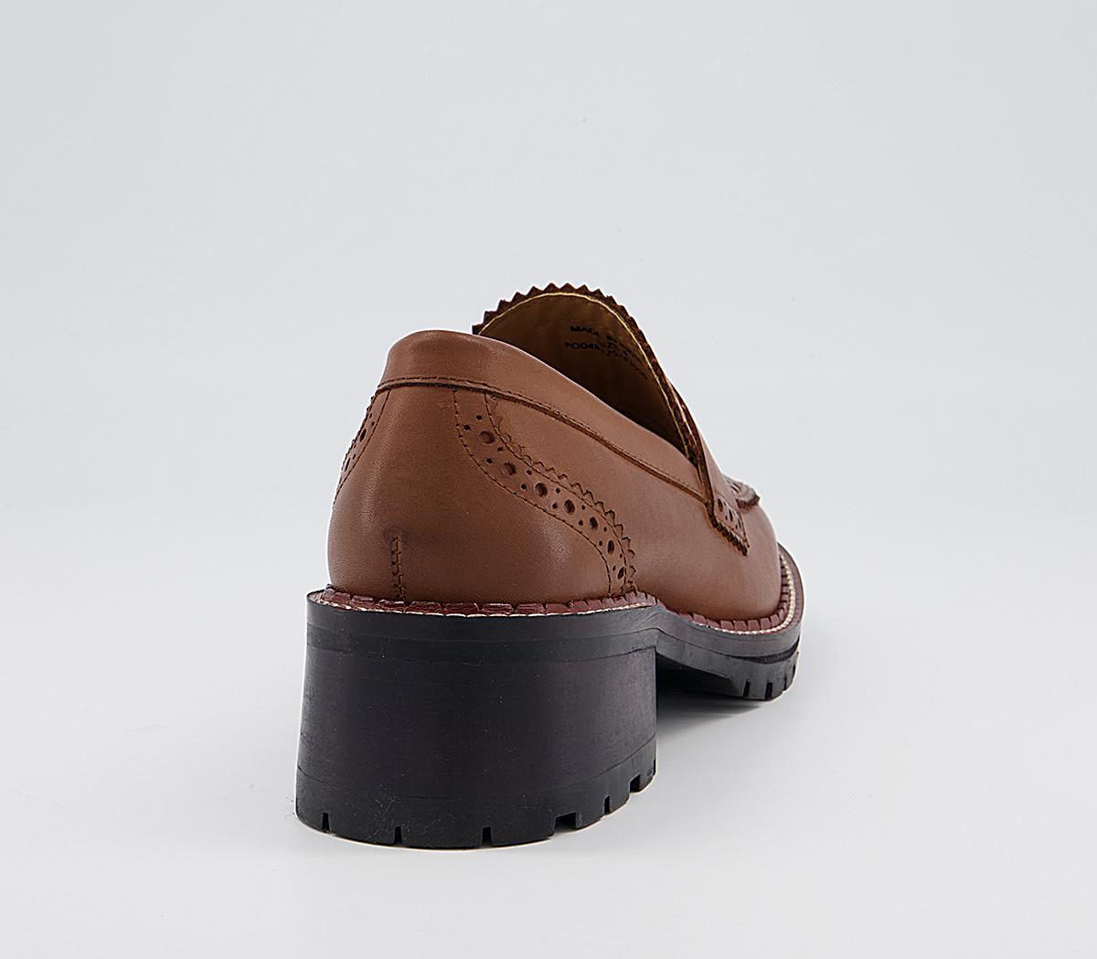 Office Murray Brogue Style Loafers Office Murray Brogue Style Loafers Tan Leather