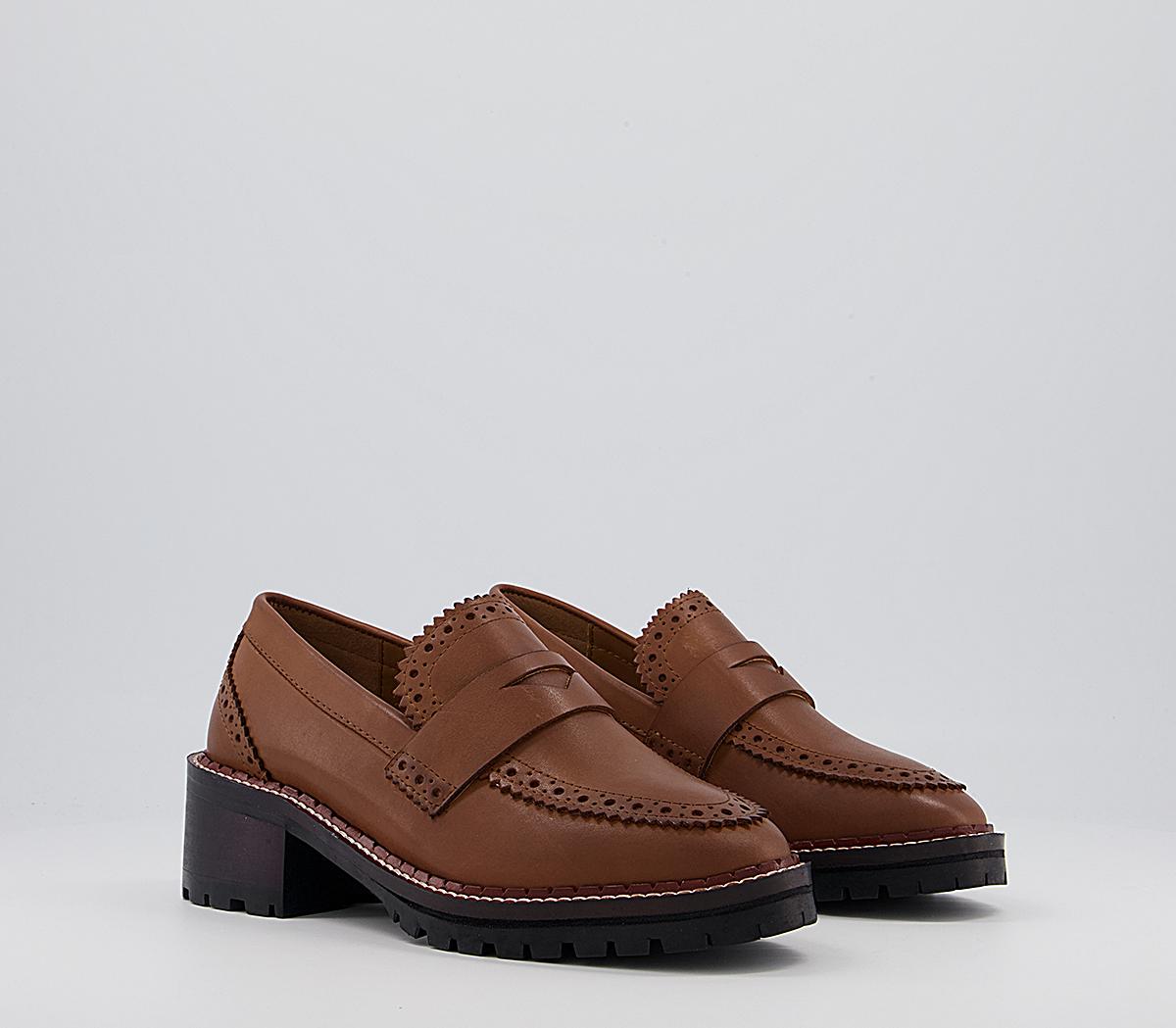 Office Murray Brogue Style Loafers Office Murray Brogue Style Loafers Tan Leather