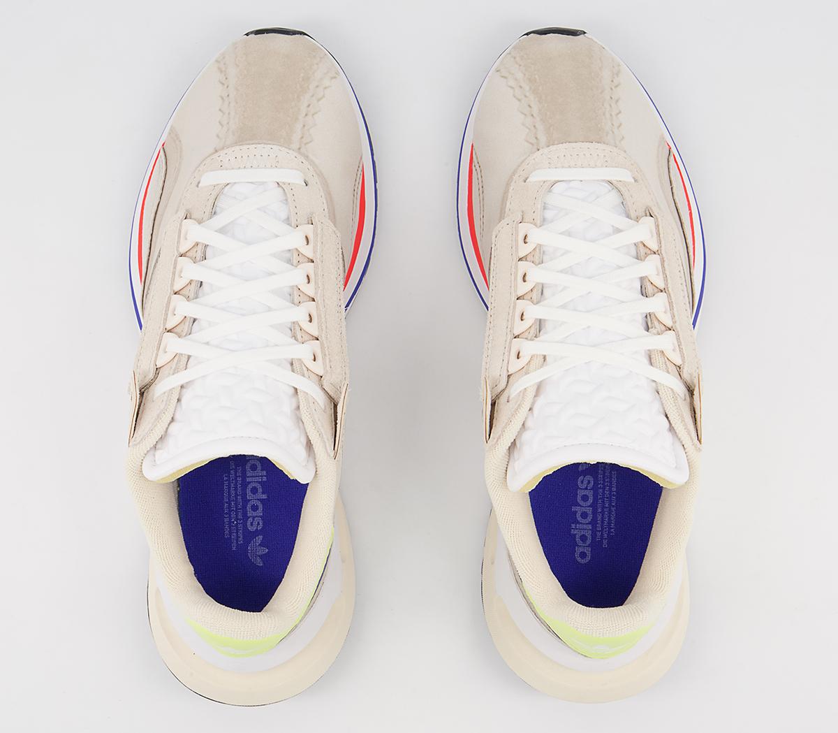 adidas Valerance Trainers White Brown Purple Yellow - Women's Trainers