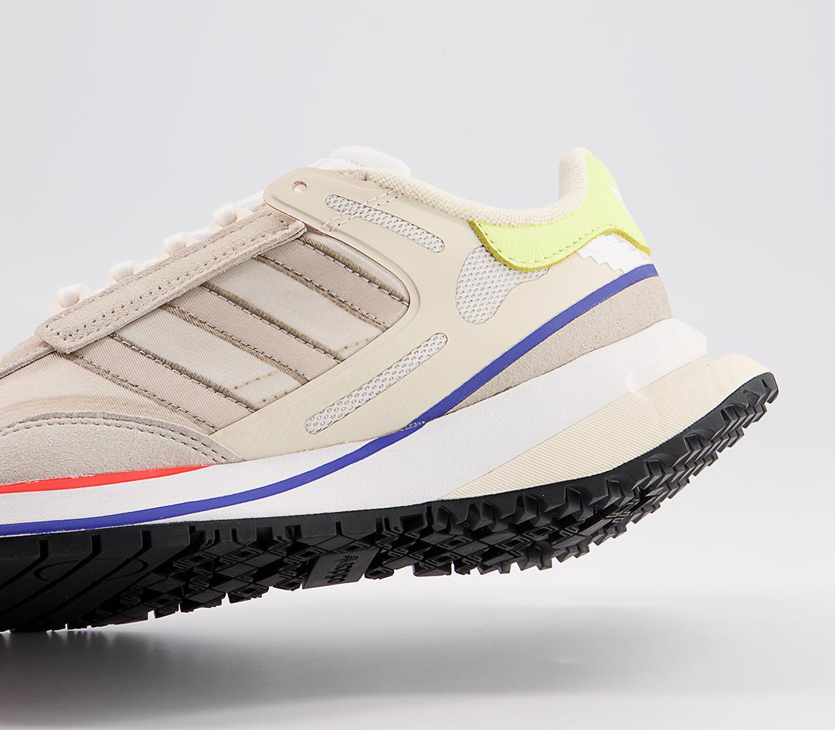 adidas Valerance Trainers adidas Valerance Trainers White Brown Purple Yellow