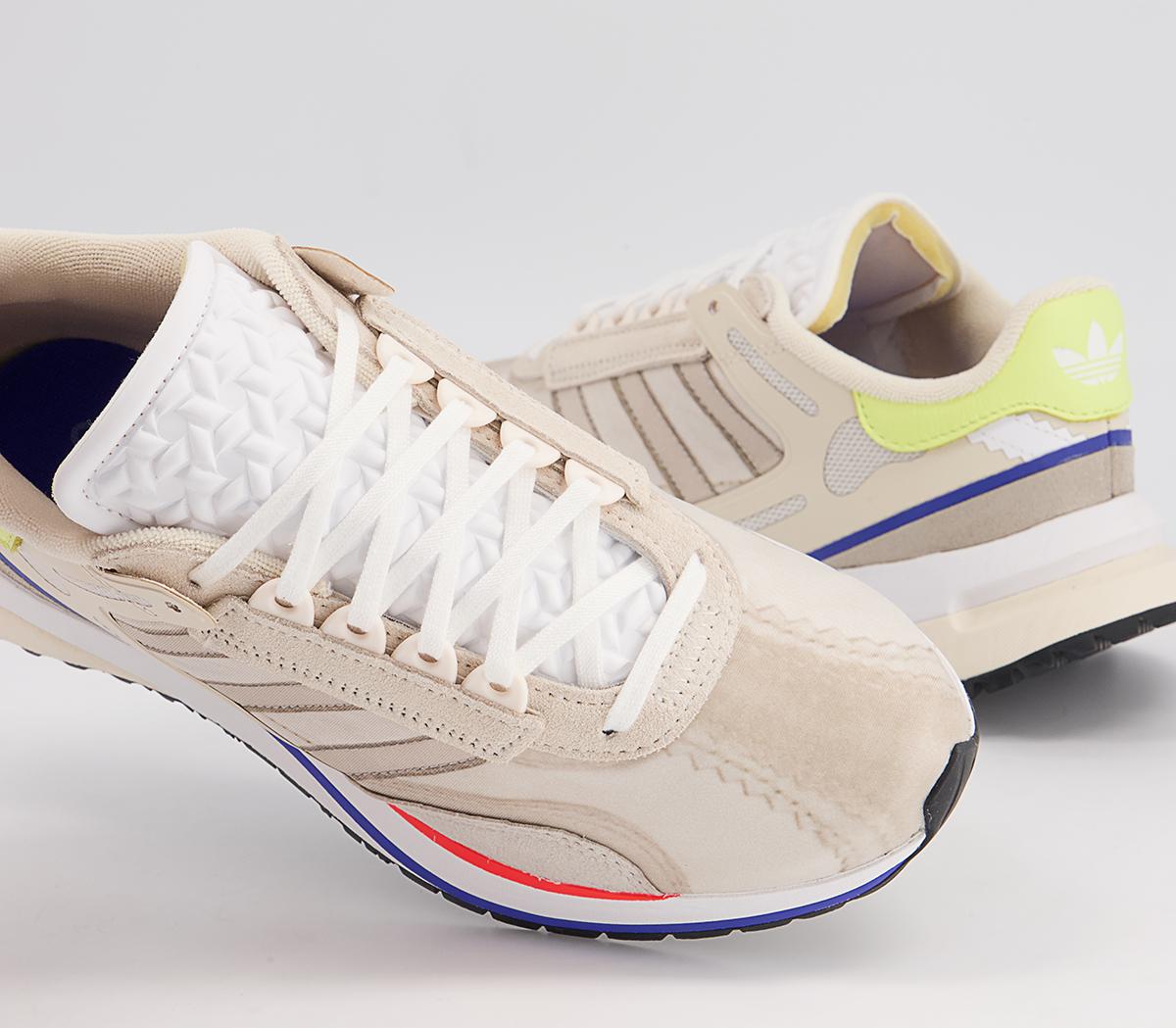 adidas Valerance Trainers adidas Valerance Trainers White Brown Purple Yellow