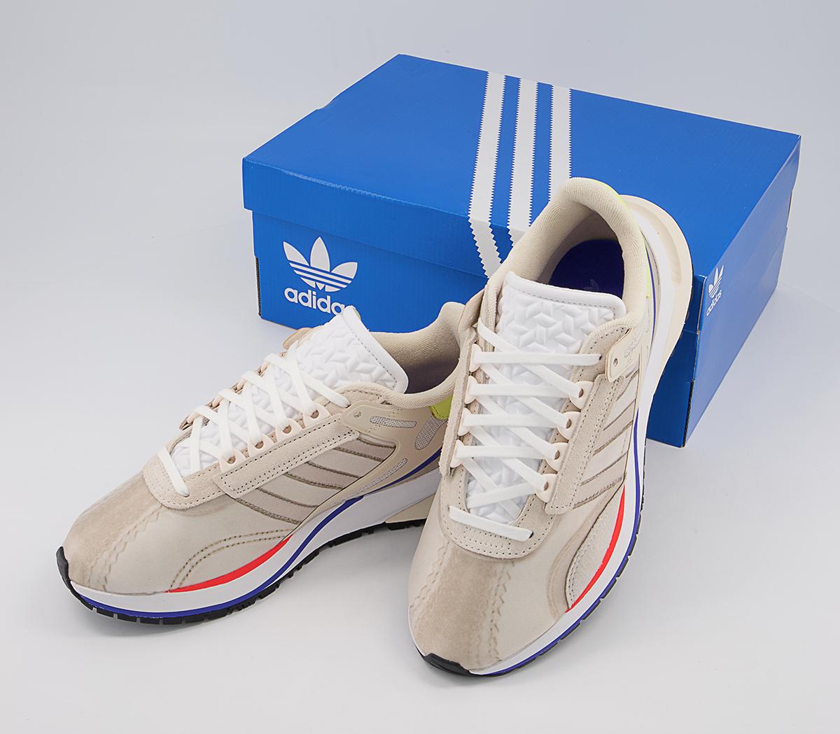 adidas Valerance Trainers adidas Valerance Trainers White Brown Purple Yellow
