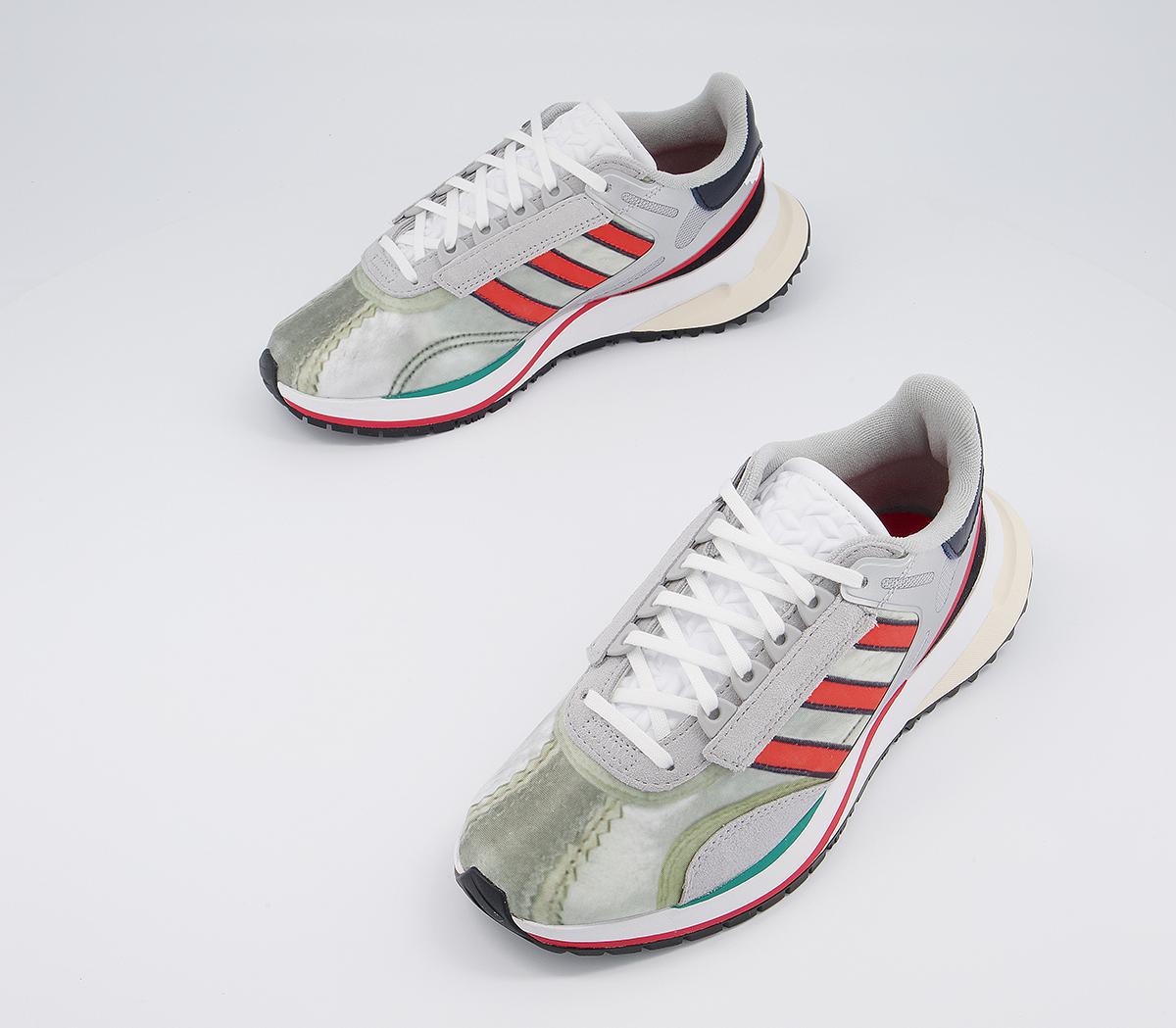 adidas Valerance Trainers Metallic Silver Red Legacy Ink - Unisex Sports