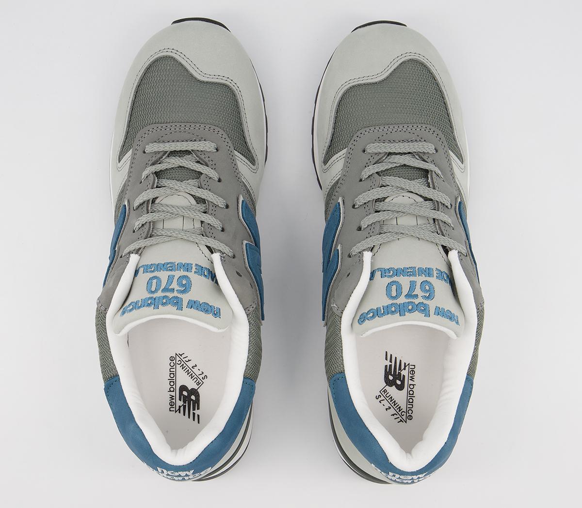 New Balance M670 Trainers New Balance M670 Trainers Grey/blue