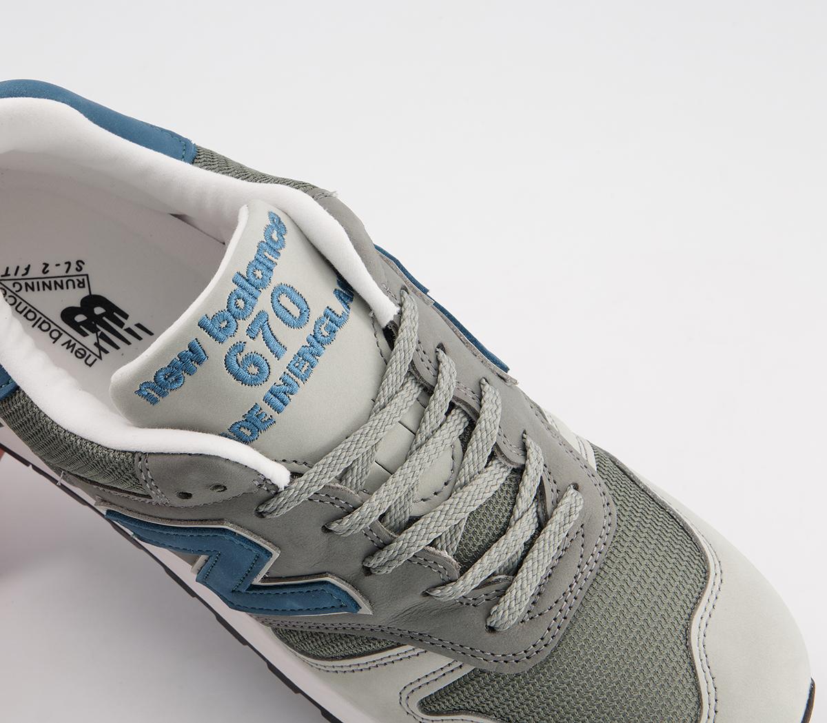 New Balance M670 Trainers New Balance M670 Trainers Grey/blue