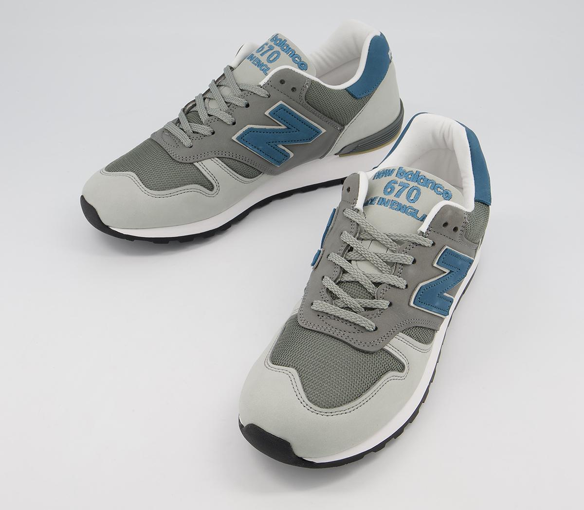 New Balance M670 Trainers New Balance M670 Trainers Grey/blue