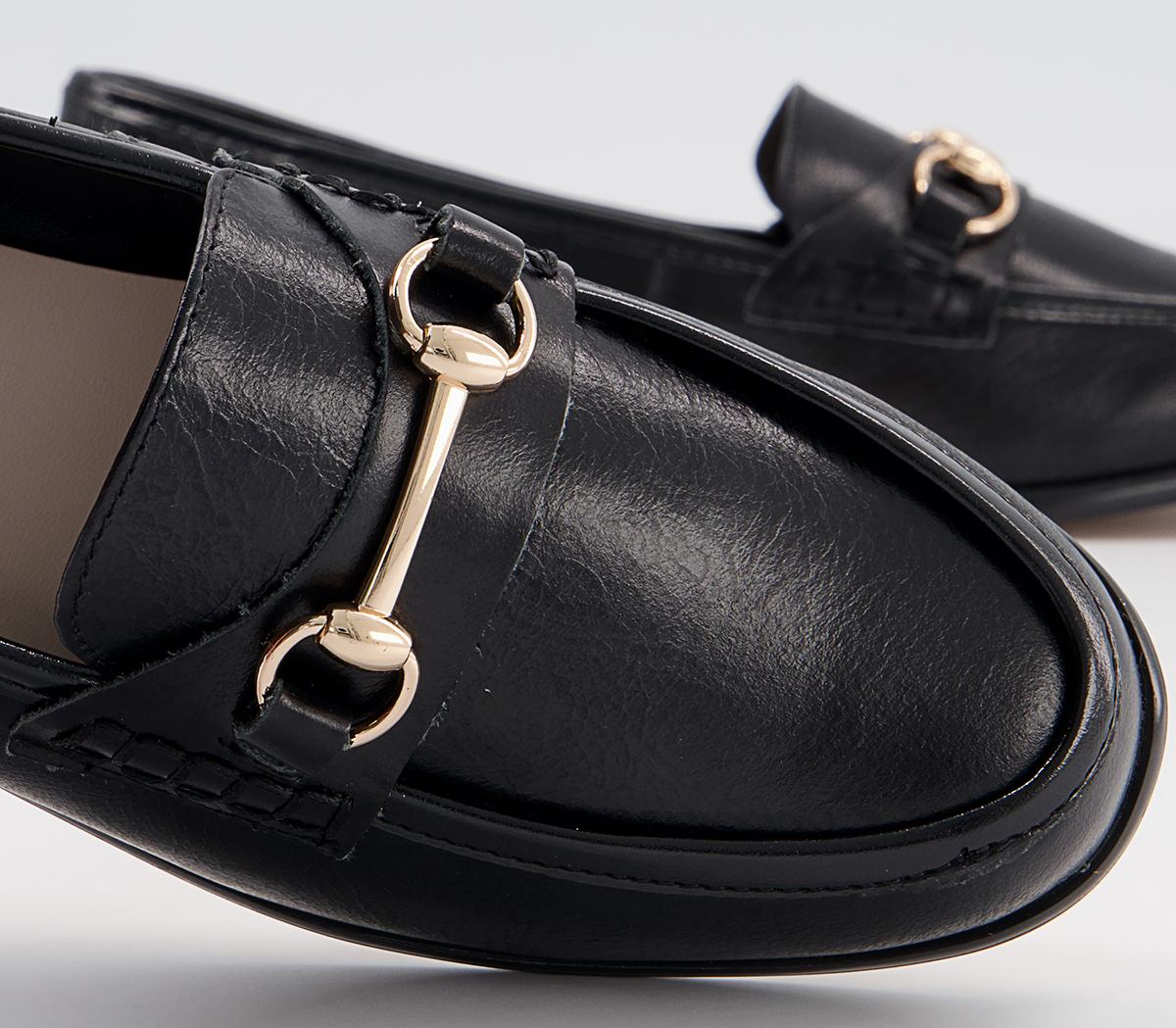 Office Formally Snaffle Trim Loafers Office Formally Snaffle Trim Loafers Black Leather