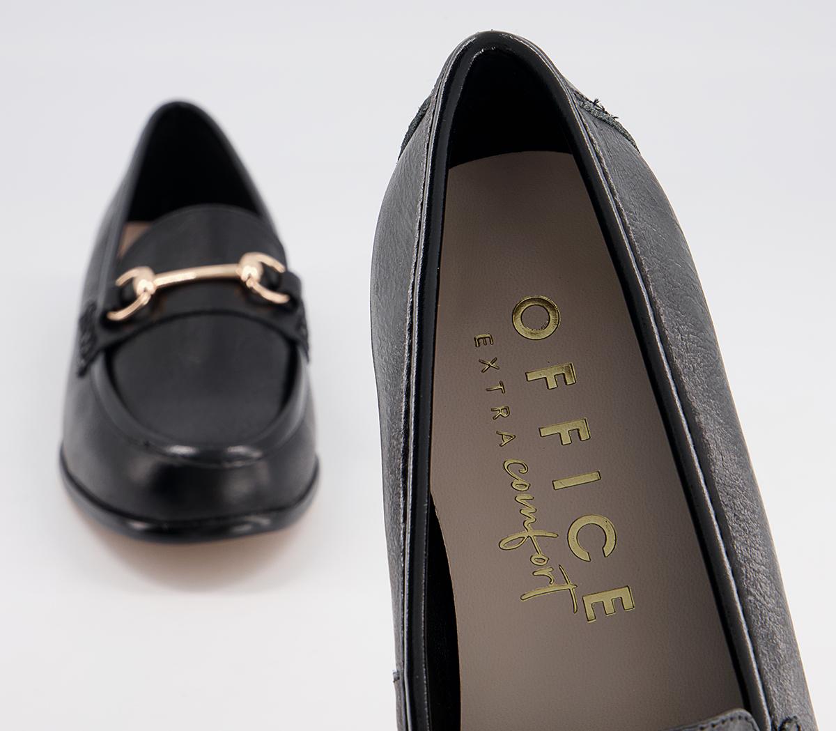 Office Formally Snaffle Trim Loafers Office Formally Snaffle Trim Loafers Black Leather