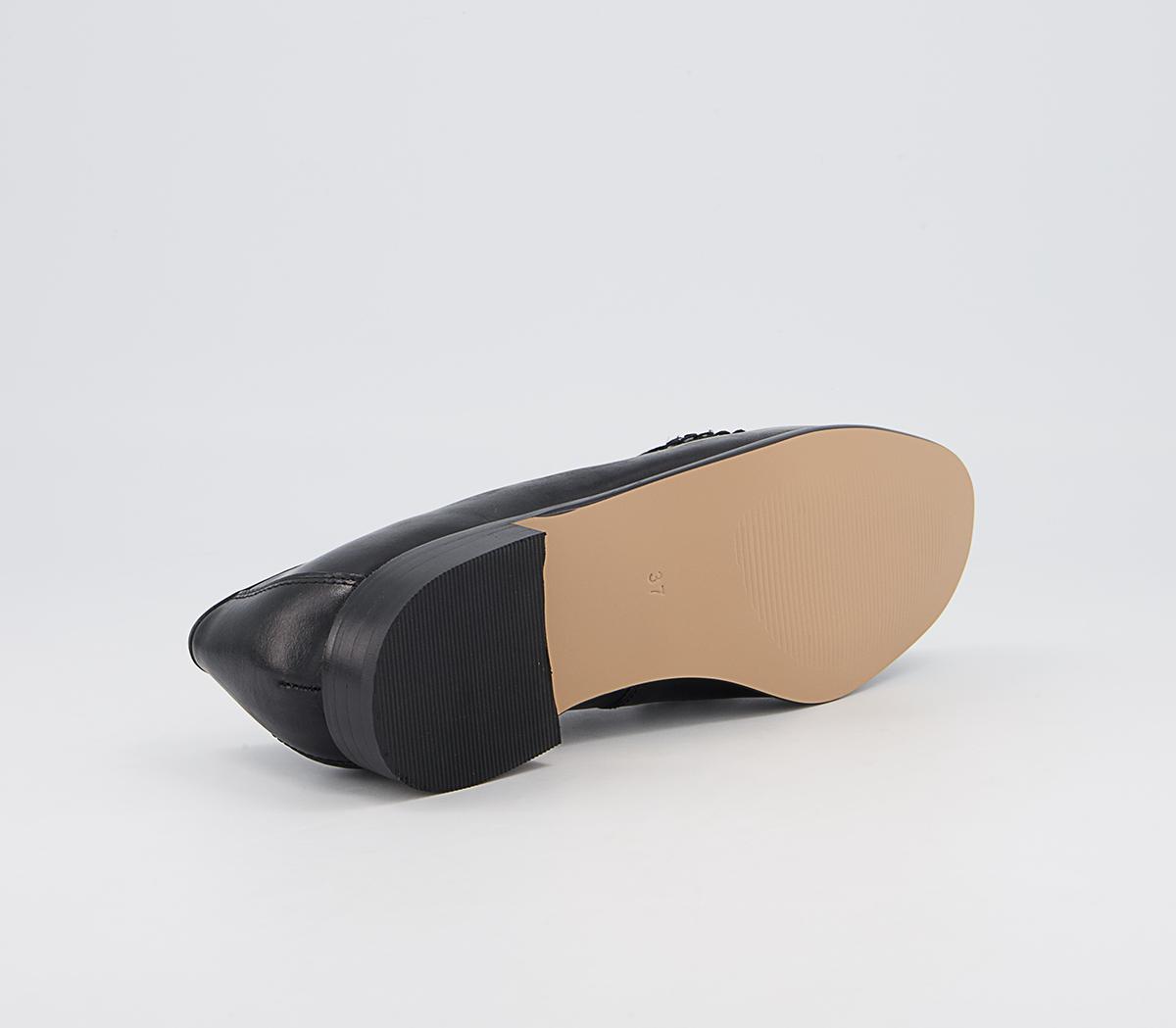 Office Formally Snaffle Trim Loafers Office Formally Snaffle Trim Loafers Black Leather Leopard Mix