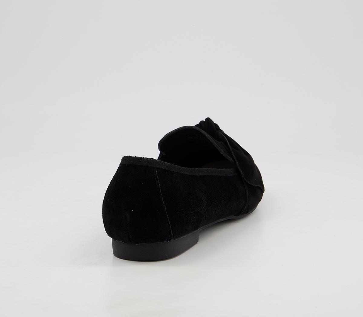Office Fee Soft Bow Loafers Office Fee Soft Bow Loafers Black Suede