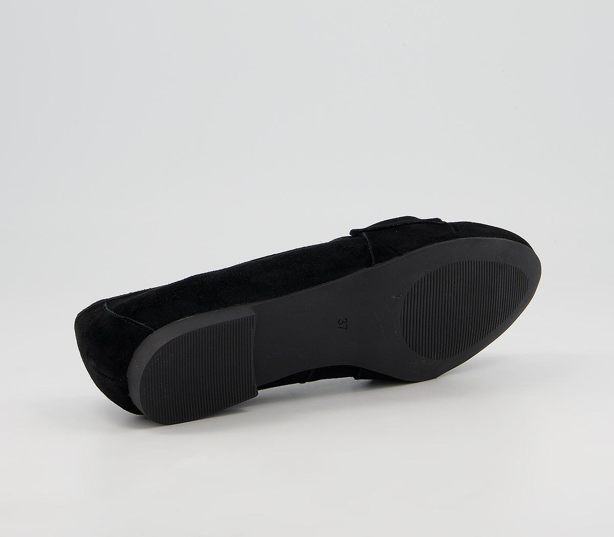 Office Fee Soft Bow Loafers Office Fee Soft Bow Loafers Black Suede