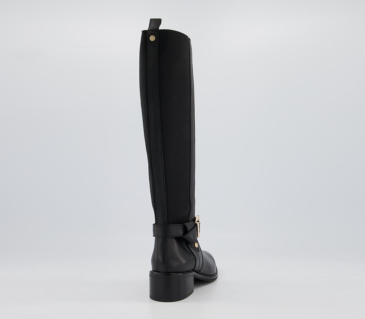 Office Kalten Harness Detail Rider Boots Office Kalten Harness Detail Rider Boots Black Leather