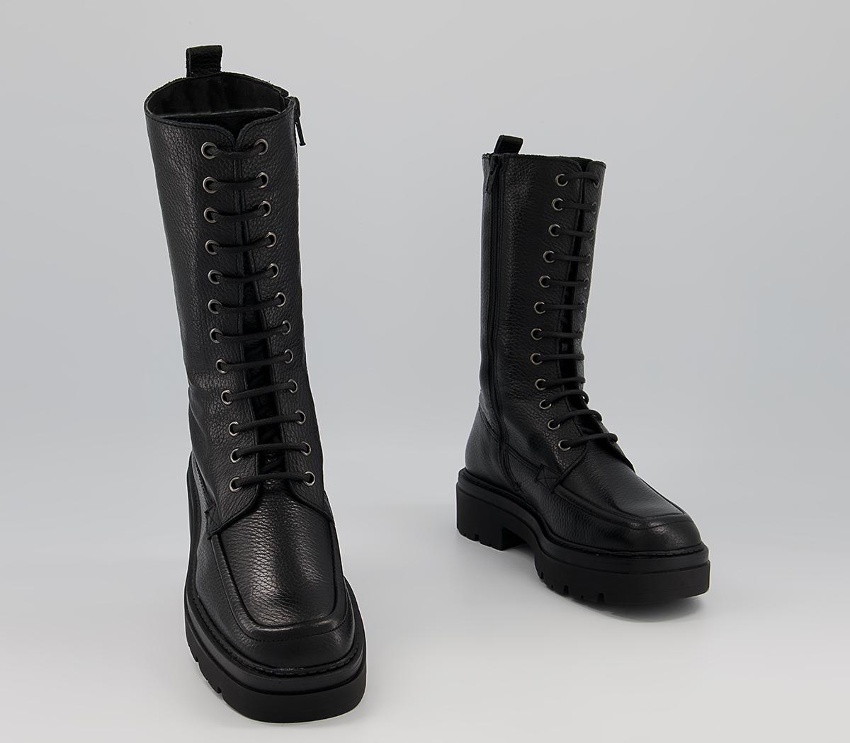 Office Keiling Lace Up Boots Office Keiling Lace Up Boots Black Tumbled Leather