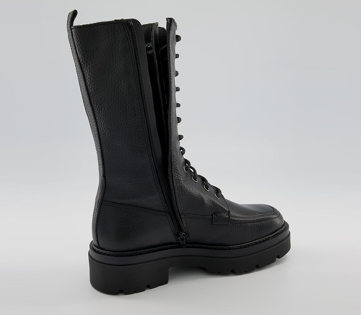 Office Keiling Lace Up Boots Office Keiling Lace Up Boots Black Tumbled Leather