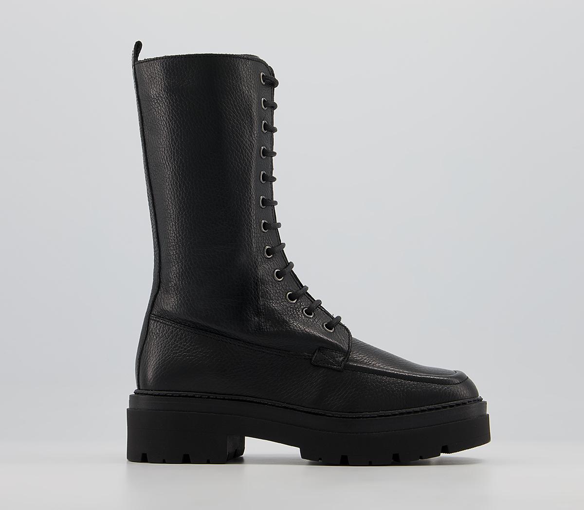 Office Keiling Lace Up Boots Office Keiling Lace Up Boots Black Tumbled Leather