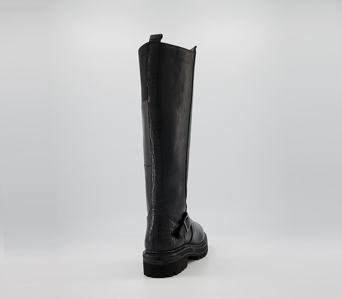 Office Keiss Walking Boots Office Keiss Walking Boots Black Leather Mix