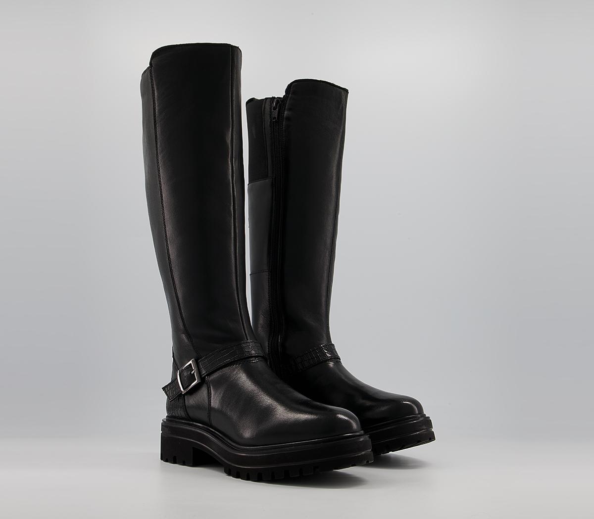 Office Keiss Walking Boots Office Keiss Walking Boots Black Leather Mix