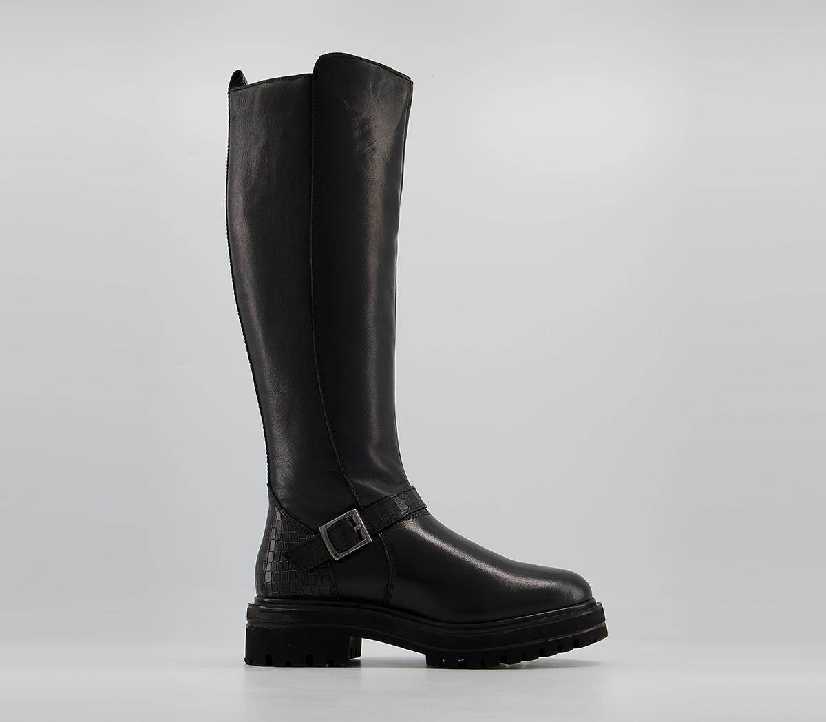 Office Keiss Walking Boots Office Keiss Walking Boots Black Leather Mix