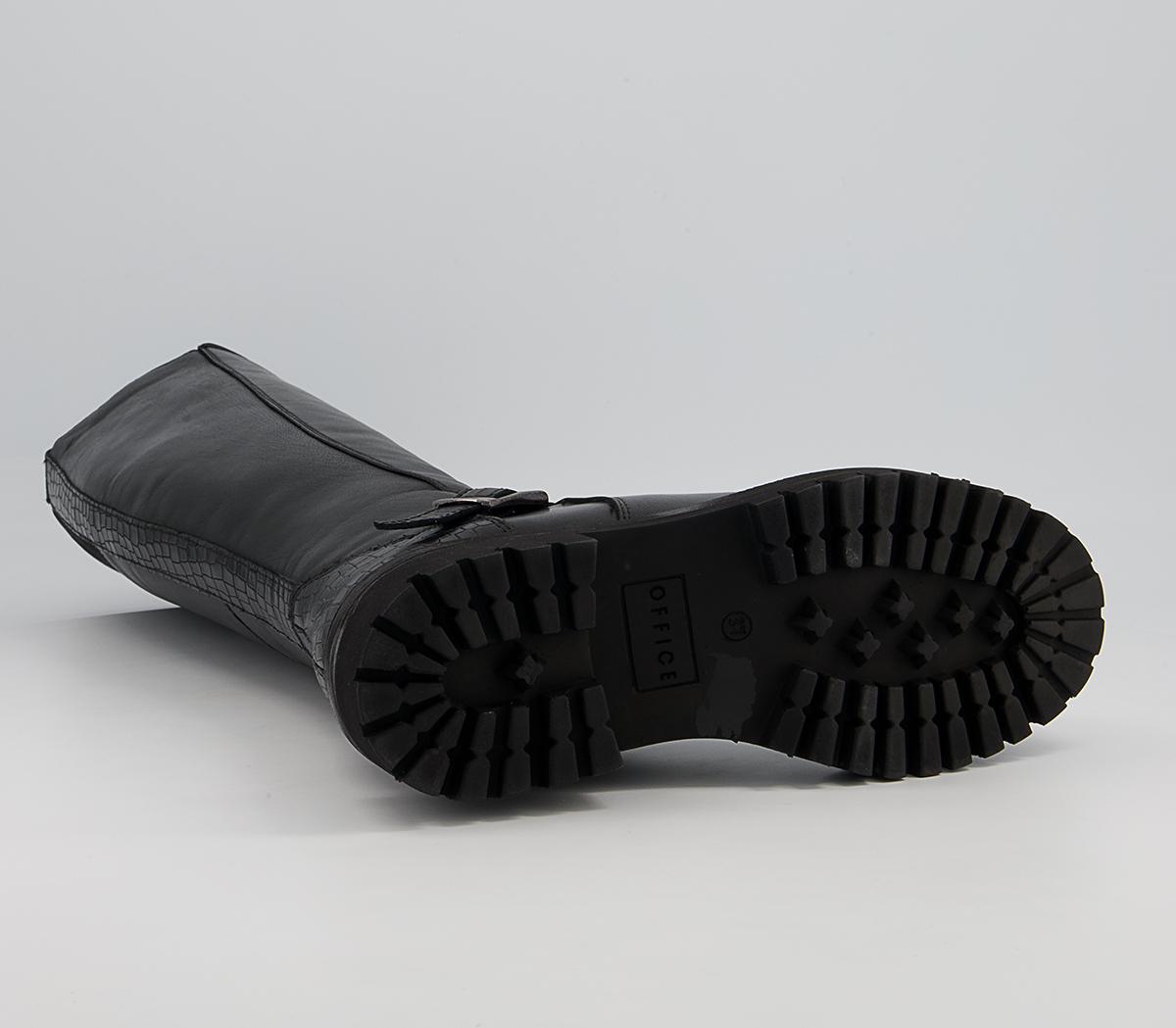 Office Keiss Walking Boots Office Keiss Walking Boots Black Leather Mix