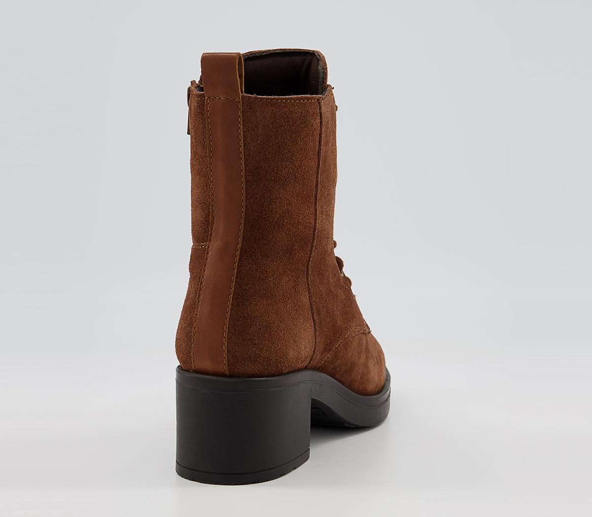 Office Adina Block Heel Lace Up Boots Office Adina Block Heel Lace Up Boots Tan Suede
