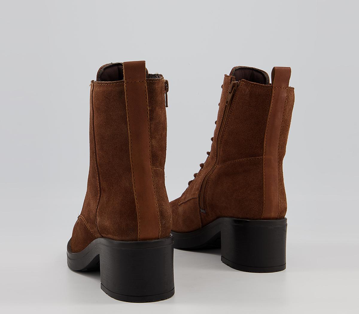 Office Adina Block Heel Lace Up Boots Office Adina Block Heel Lace Up Boots Tan Suede