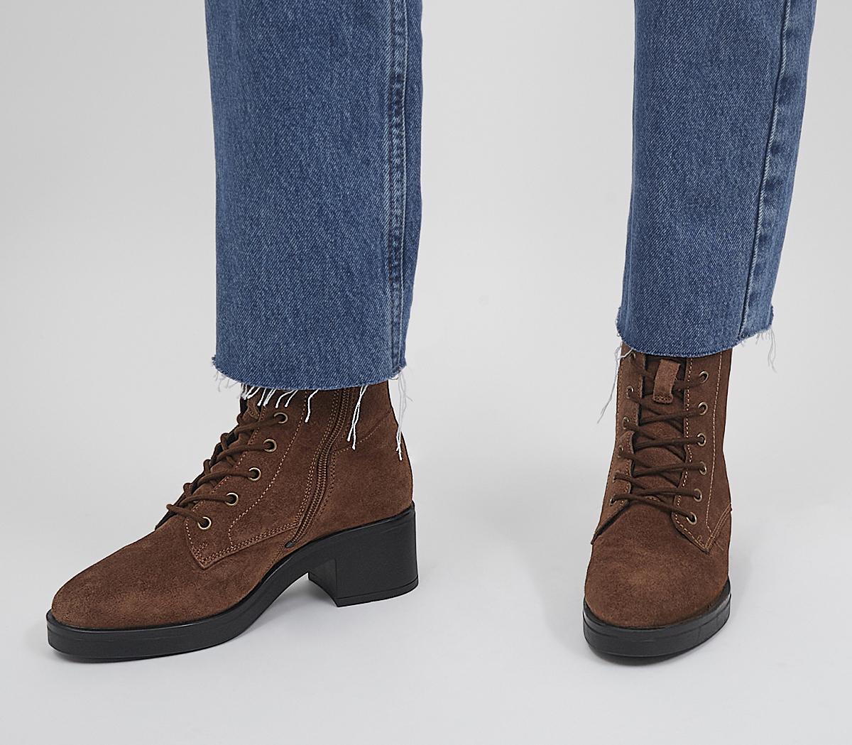 womens lace up boots suede