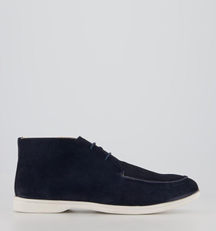 Office Barkway Suede Ankle Boots Navy Suede