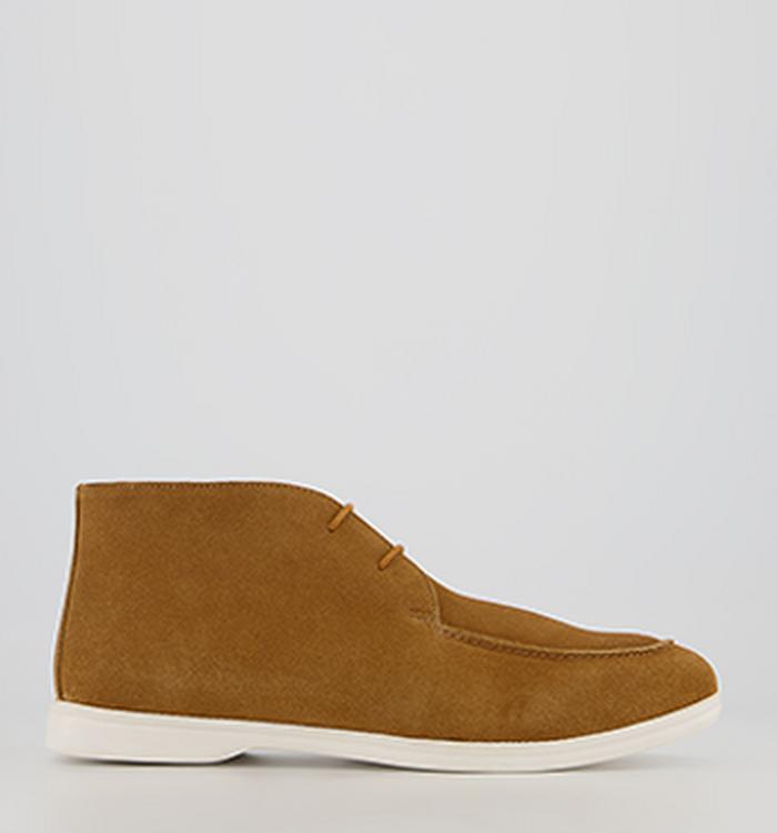 Office Barkway Suede Ankle Boots Tan Suede