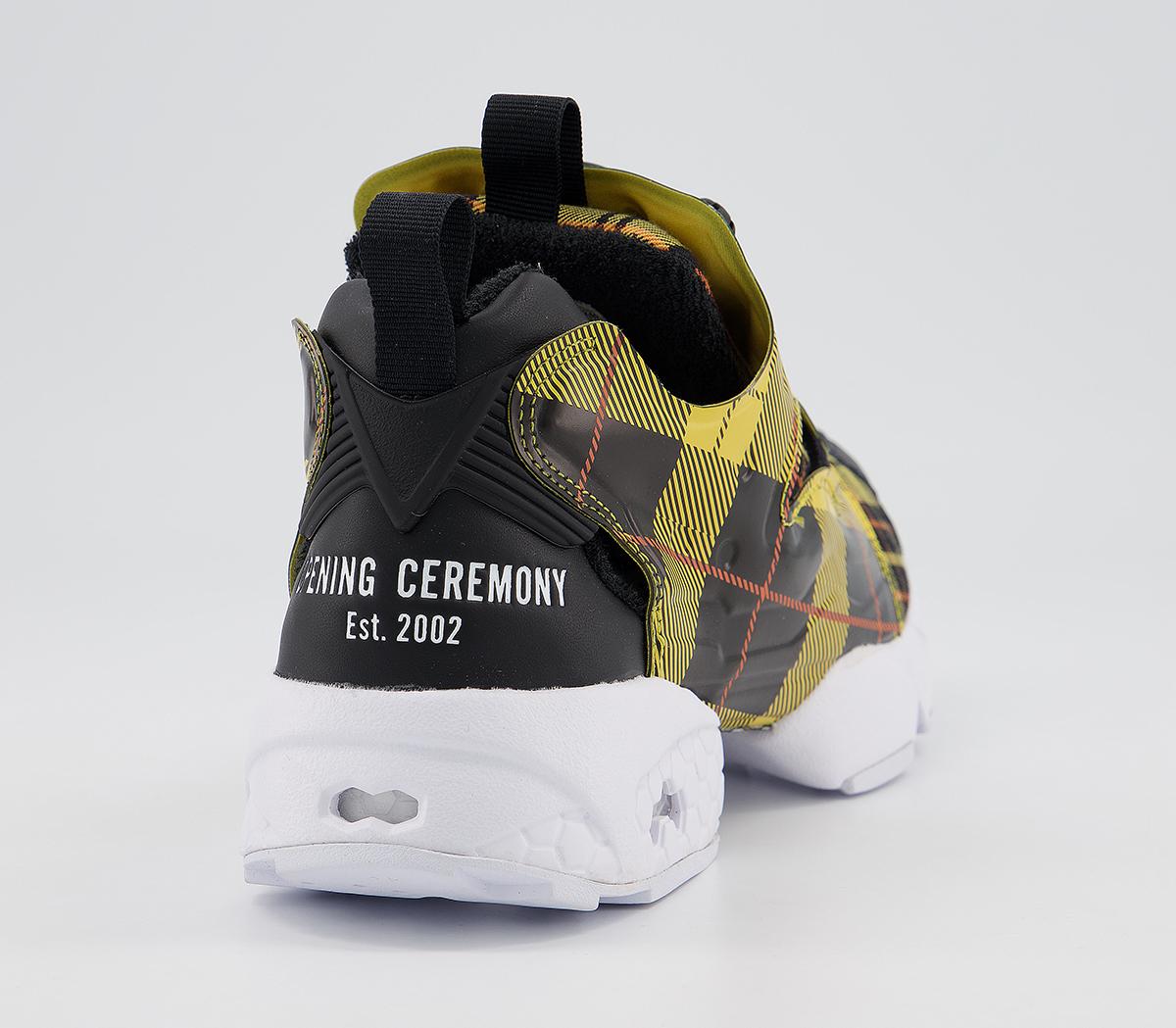 Reebok Insta Pump Fury Trainers Reebok Insta Pump Fury Trainers Opening Ceremony Yellow Plaid