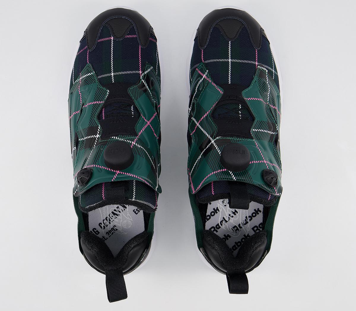 Reebok Insta Pump Fury Trainers Reebok Insta Pump Fury Trainers Opening Ceremony Green Plaid